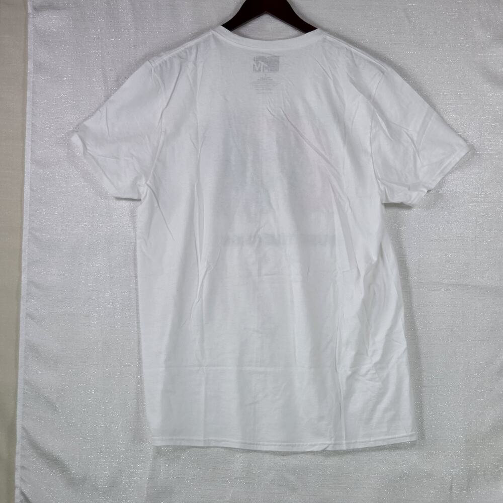MTV Music Television Tie Dye Logo T-Shirt White Short Sleeve 80s 90s Y2K Large - Picture 5 of 5